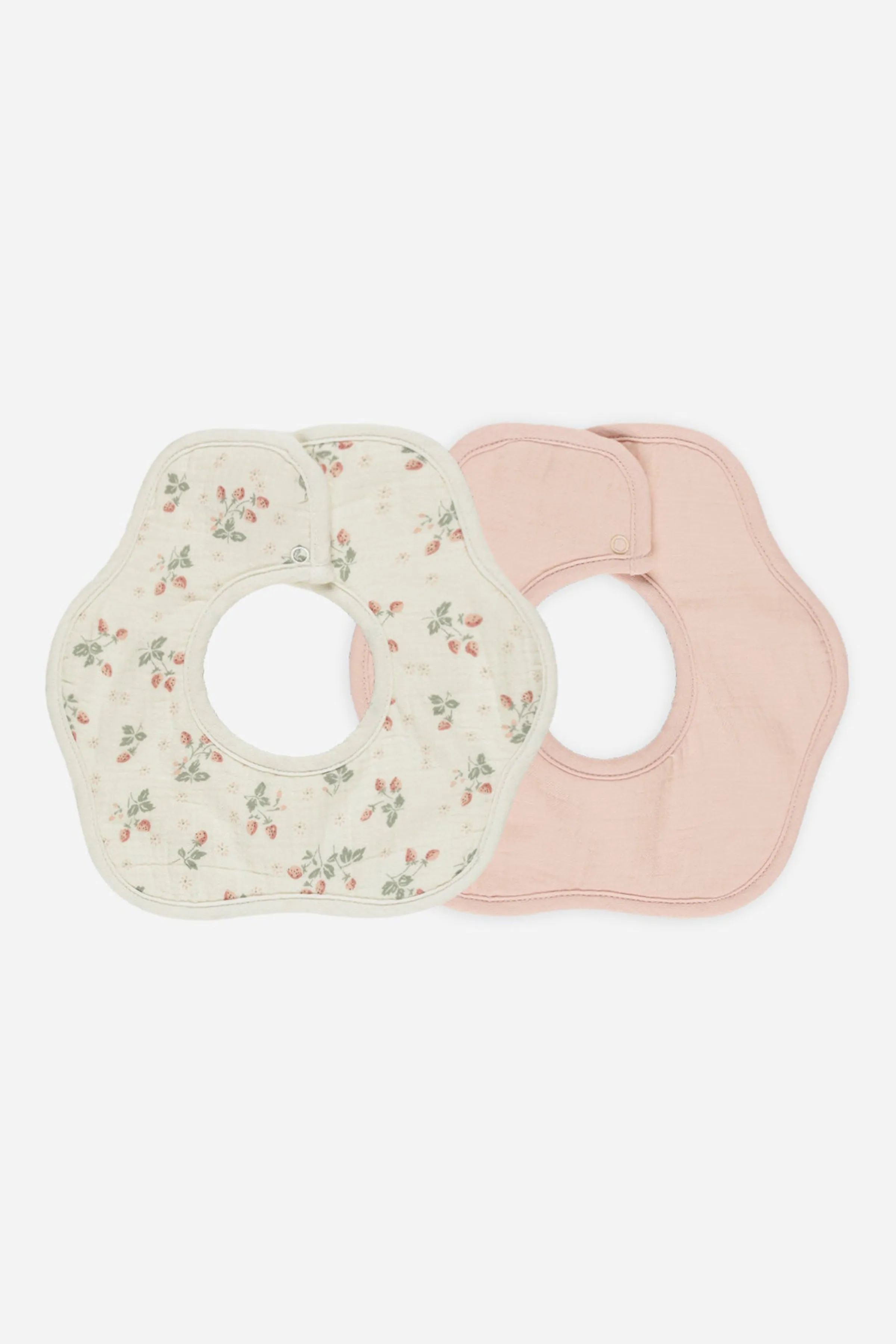 2-Pack Flower Bib (Strawberries, Melon)