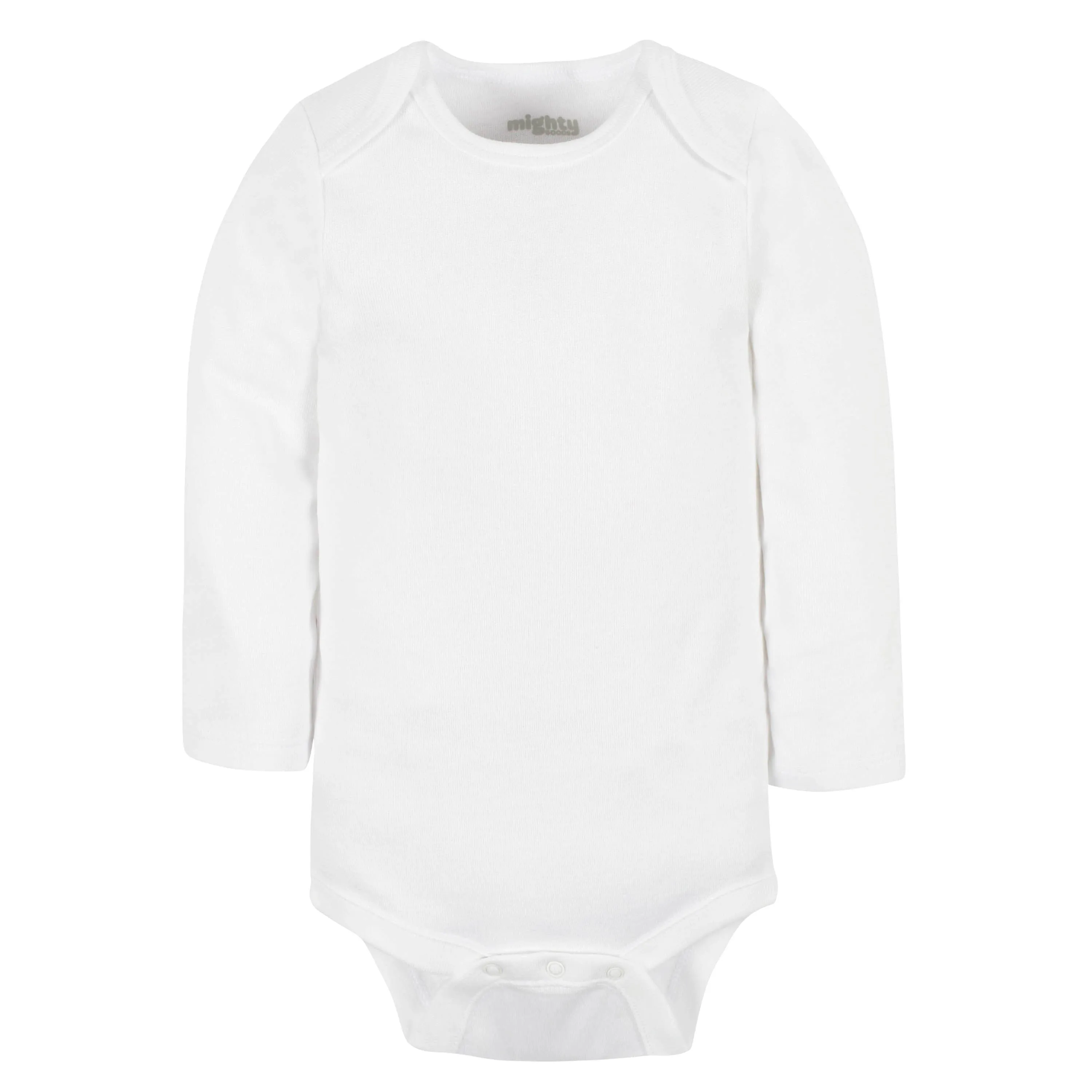 4-Pack Baby Neutral White Long Sleeve Bodysuits Gerber Childrenswea