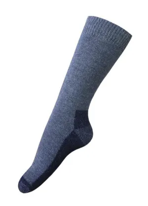 Alpaca Hiker Unisex Socks - Denim