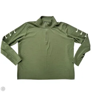 Athletic Jacket By Nike Apparel In Green, Size: Xxl