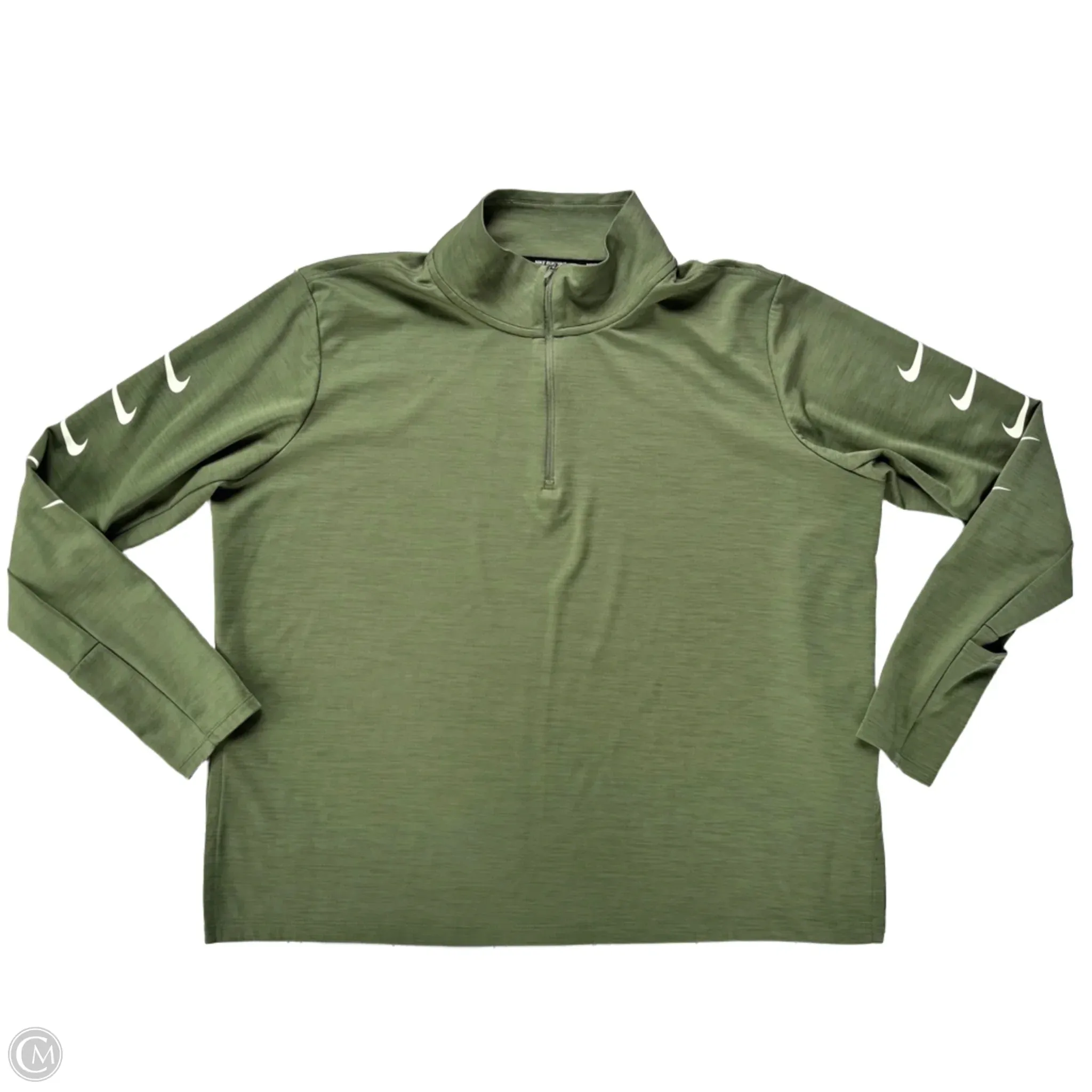 Athletic Jacket By Nike Apparel In Green, Size: Xxl