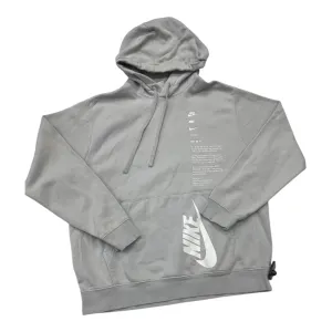 Athletic Sweatshirt Hoodie By Nike Apparel In Grey, Size:M