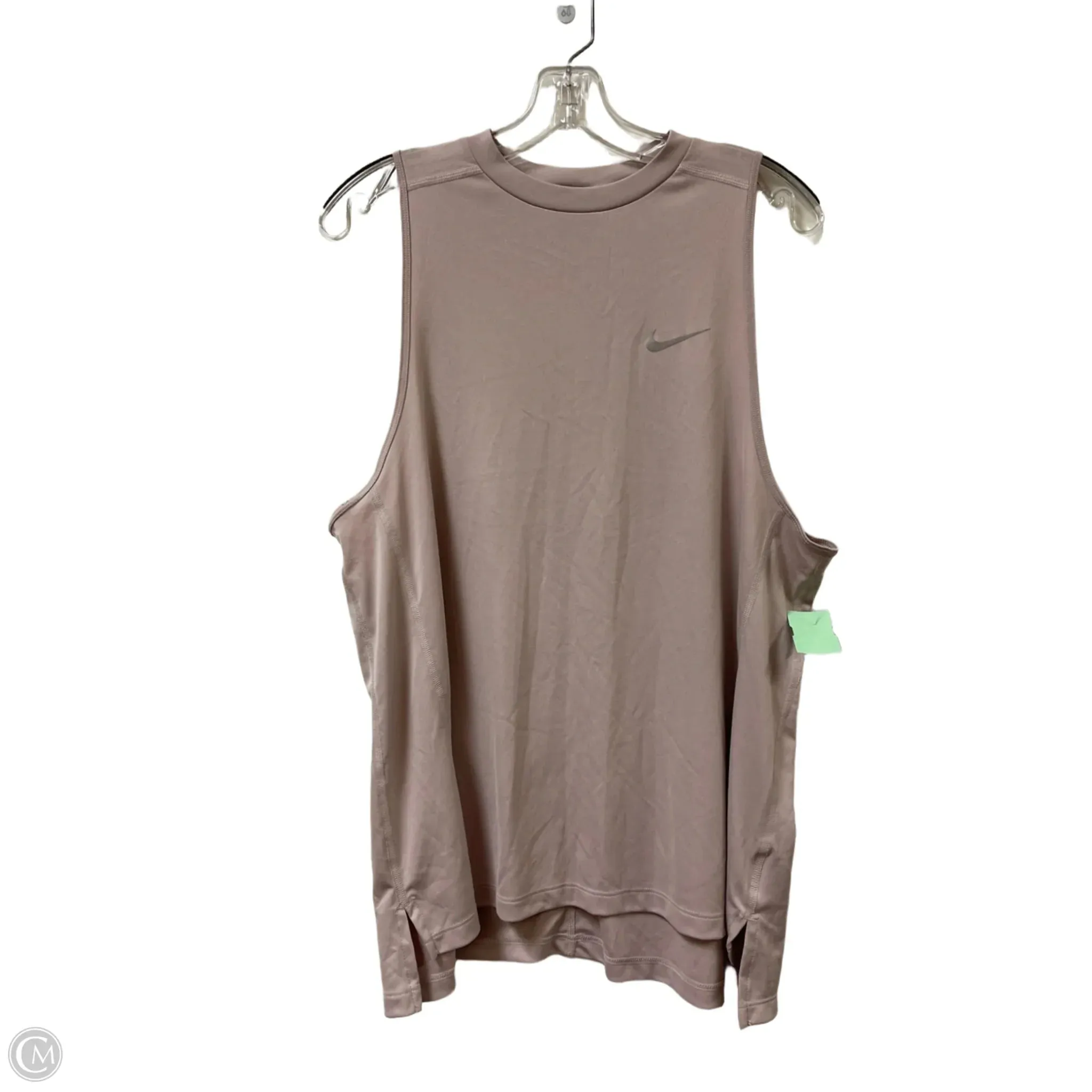 Athletic Tank Top By Nike Apparel In Pink, Size: Xl