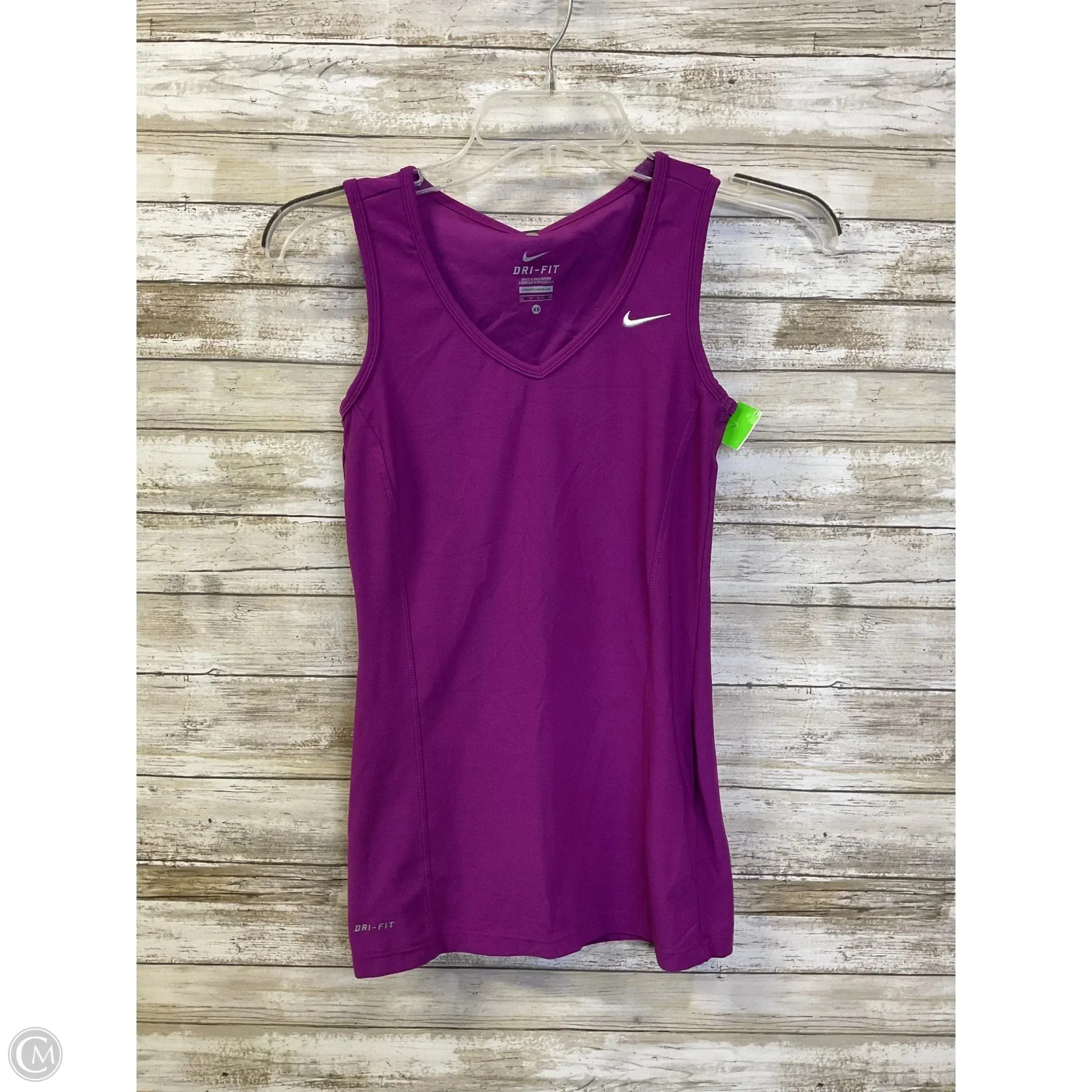 Athletic Tank Top By Nike Apparel In Purple, Size: Xs