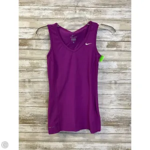 Athletic Tank Top By Nike Apparel In Purple, Size: Xs