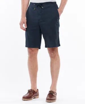 Barbour Linen Cotton Mix Shorts - City Navy