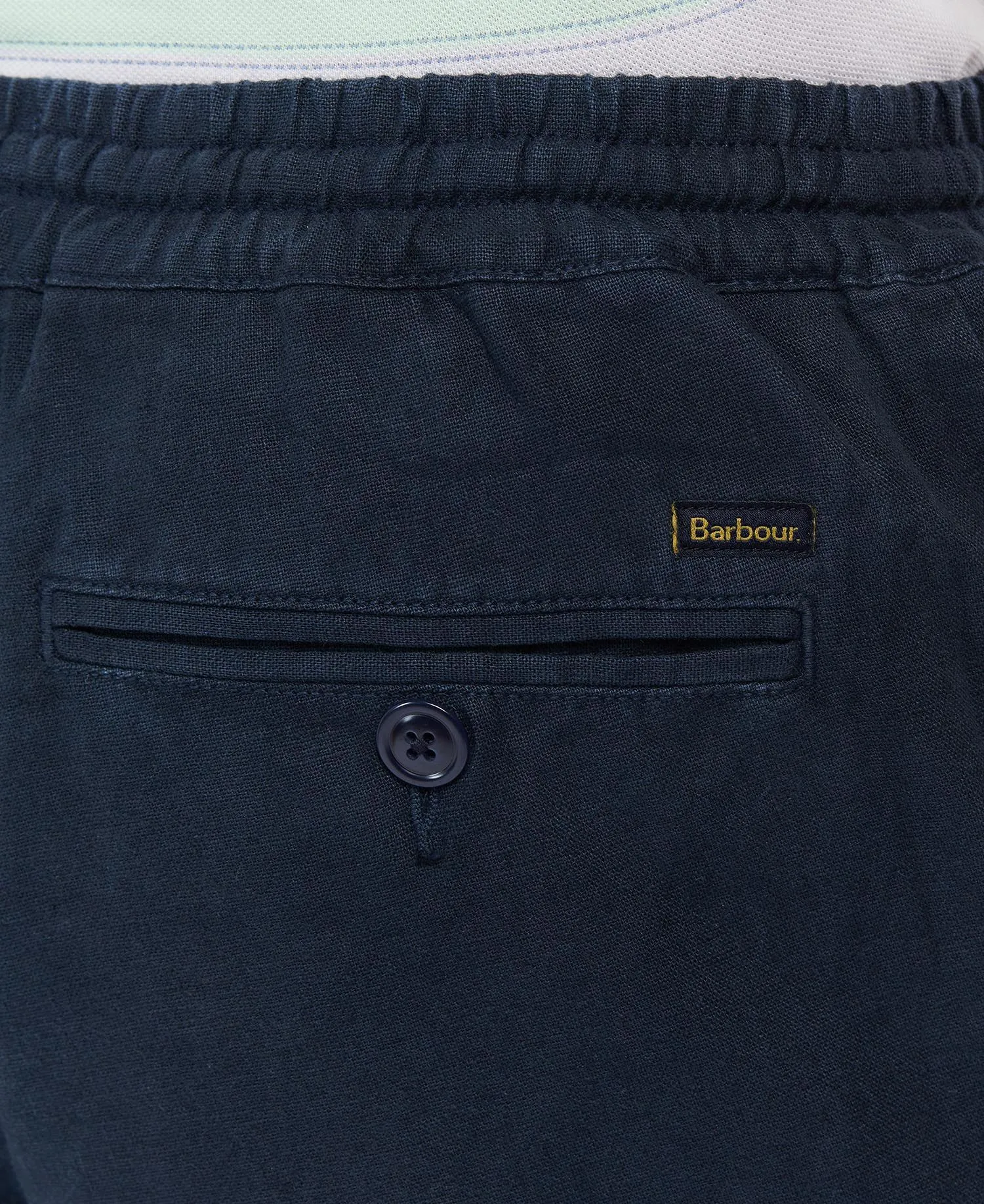 Barbour Linen Cotton Mix Shorts - City Navy