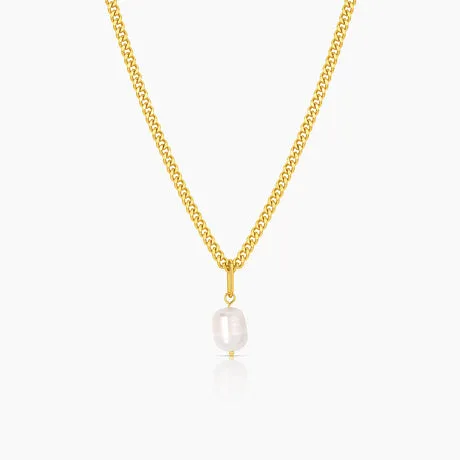 Colette Pearl Curb Necklace