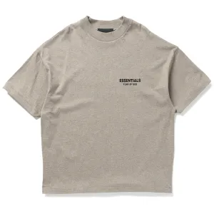 Fear Of God Essentials Jersey Crewneck Tee - Heather Gray