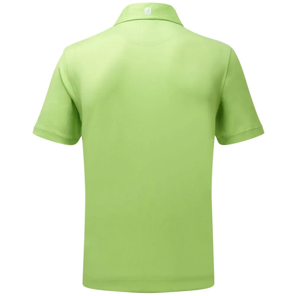 FootJoy Stretch Pique Solid Athletic Polo Shirt - Lime
