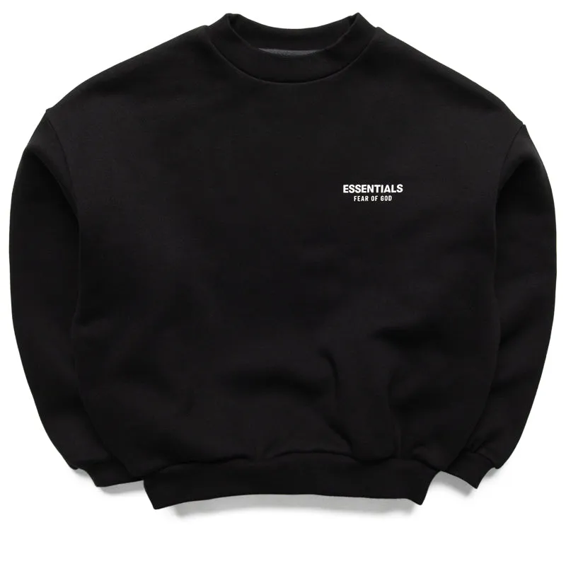 Kids Fear Of God Essentials Fleece Crewneck - Black