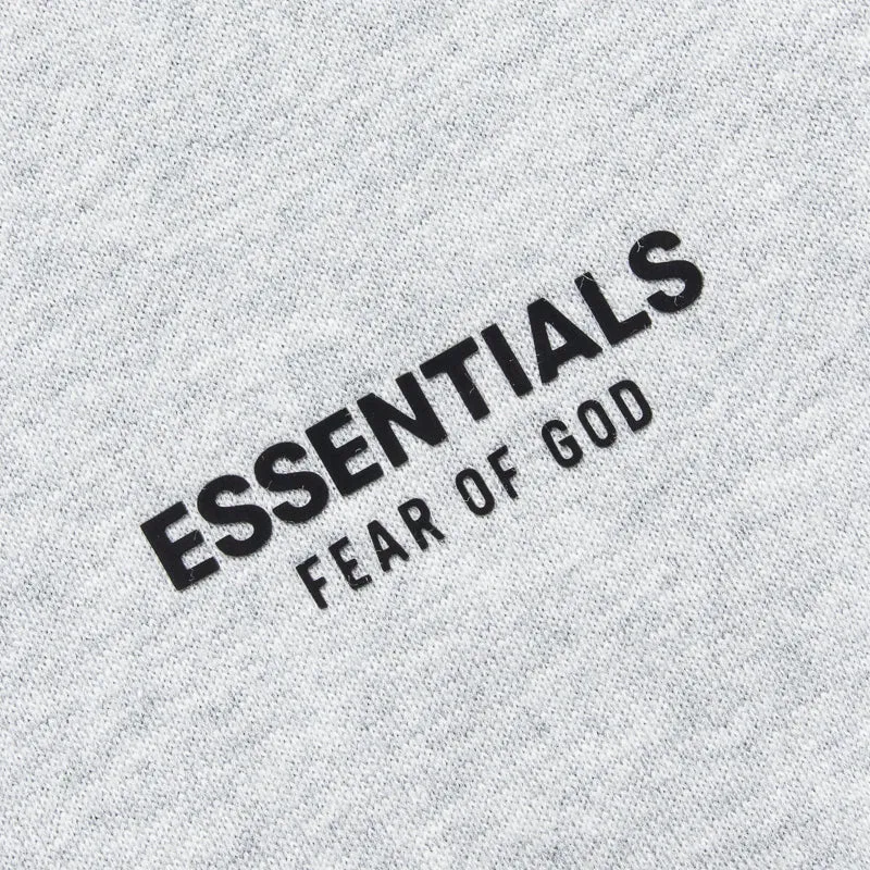 Kids Fear Of God Essentials Fleece Crewneck - Light Heather Gray