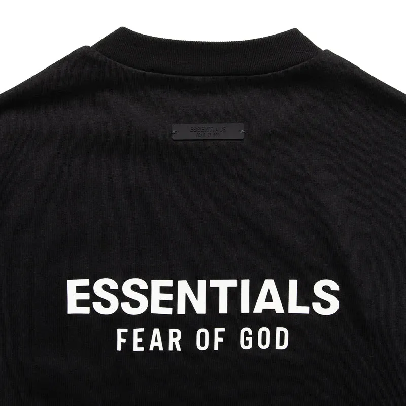 Kids Fear Of God Essentials Jersey L/S Tee - Black