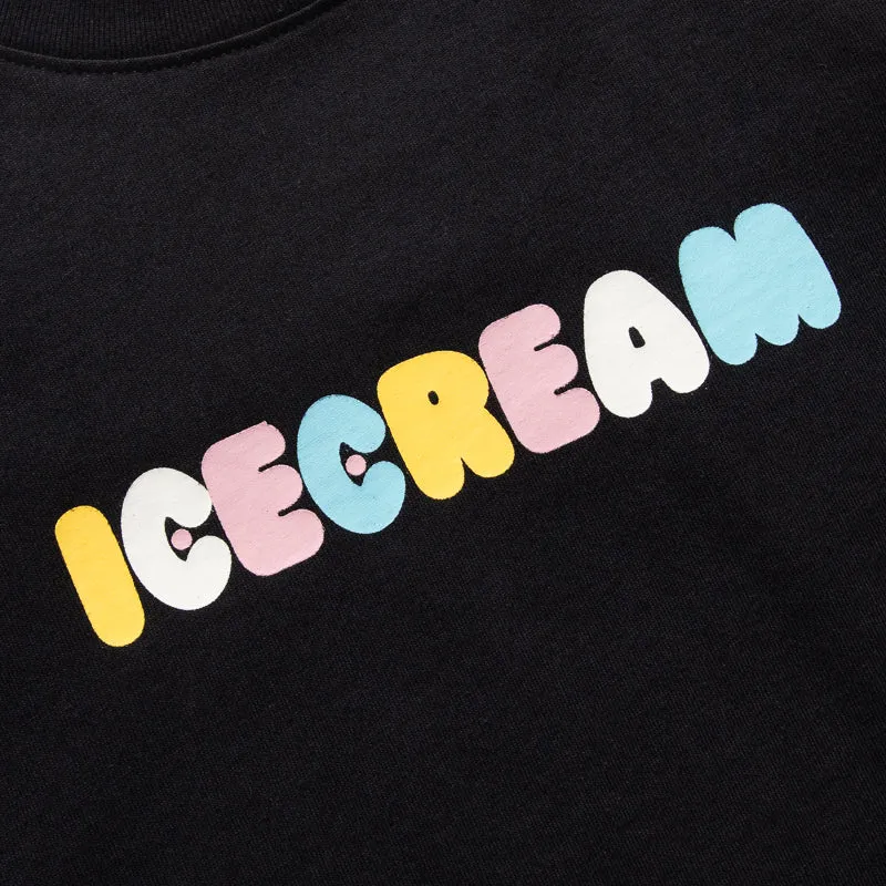 Kids Ice Cream Dip N Dots Tee - Black