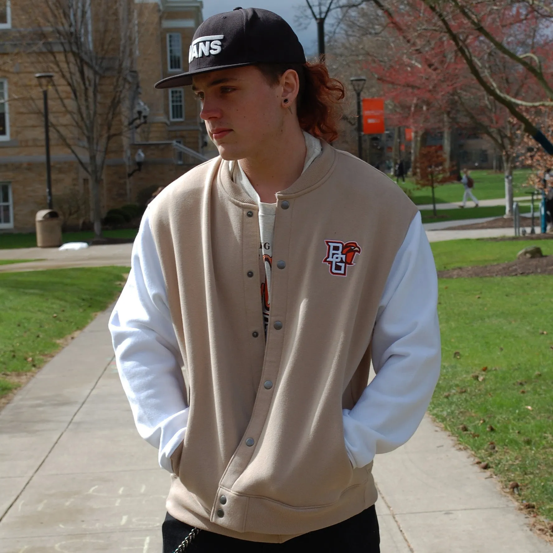 League Peekaboo Varsity Jacket