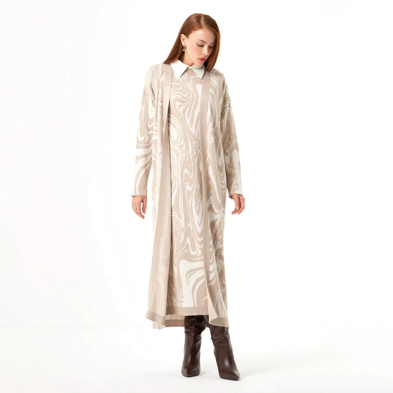 Mizalle - Cardigan Beige Apparel