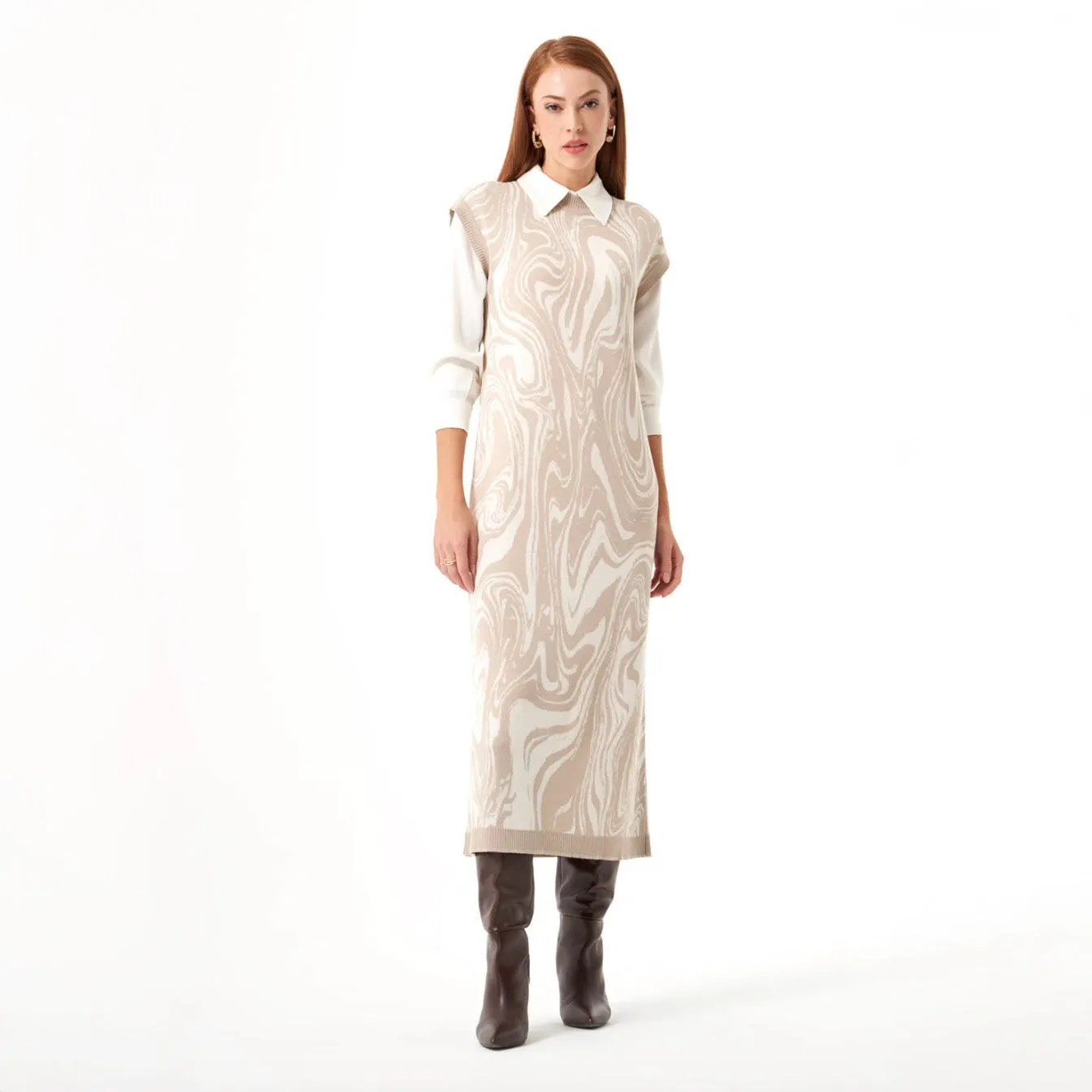 Mizalle - Dress Beige Apparel