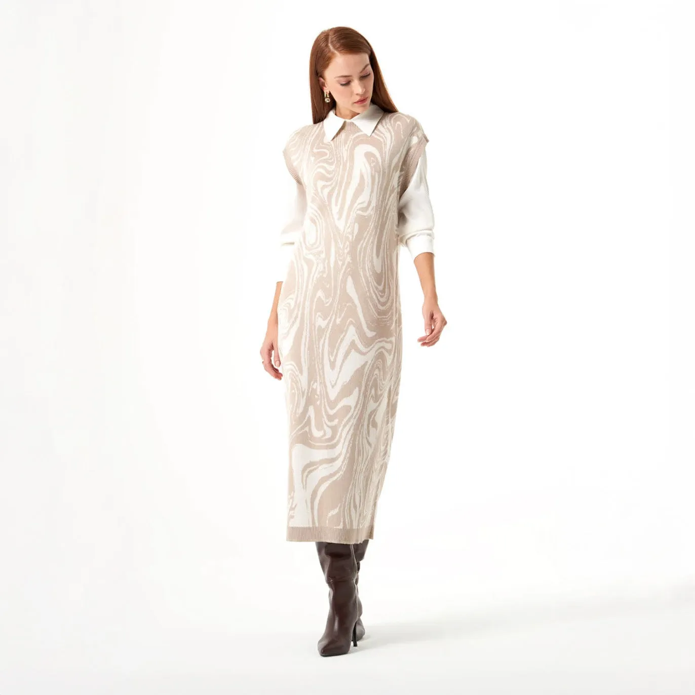 Mizalle - Dress Beige Apparel