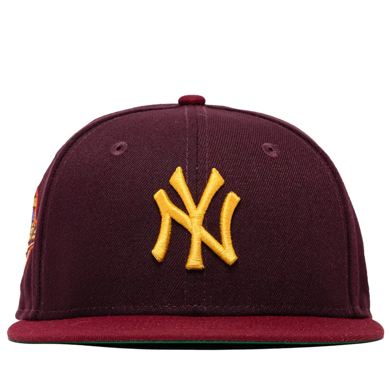 New Era x Politics New York Yankees 59FIFTY Fitted Hat - Cardinal/Maroon