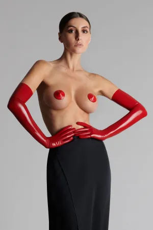 Patent leather nipple covers - Les Ftiches Maison Close