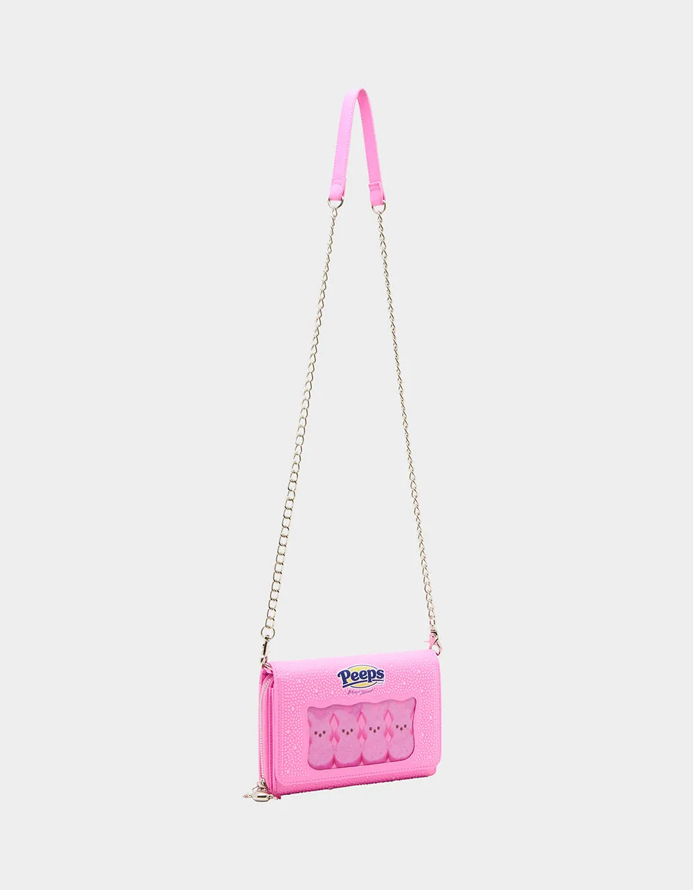 PEEPS WALLET ON CHAIN PINK Betsey Johnson
