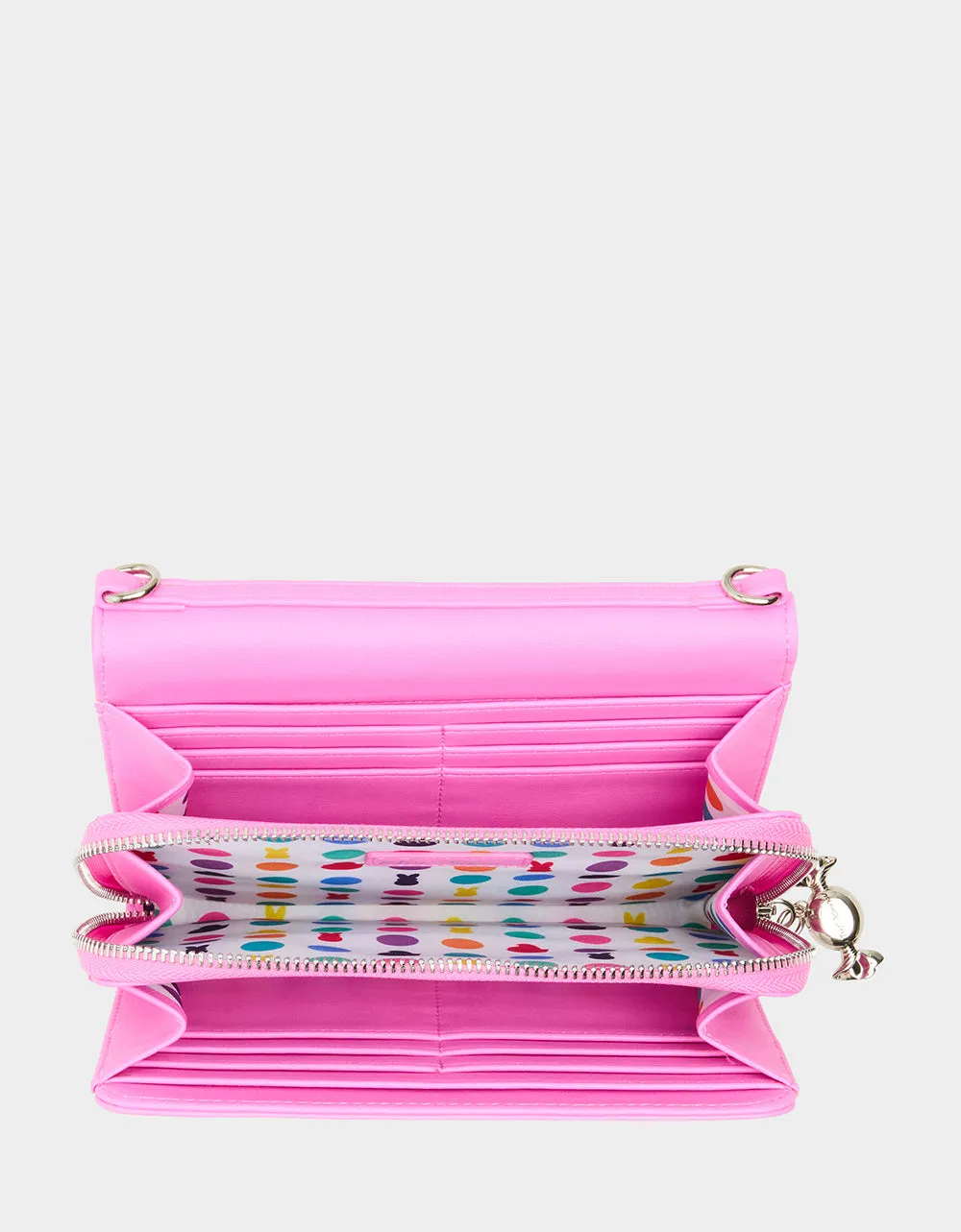 PEEPS WALLET ON CHAIN PINK Betsey Johnson