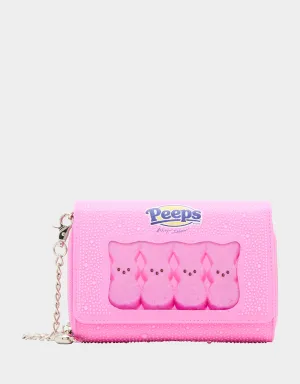 PEEPS WALLET ON CHAIN PINK Betsey Johnson
