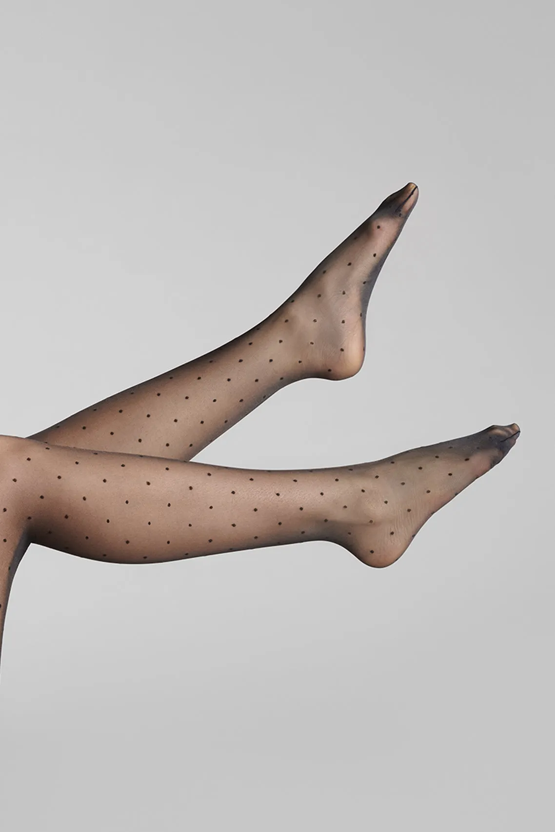 Plumetis glossy tights - 15D - Les Coquetteries Maison Close
