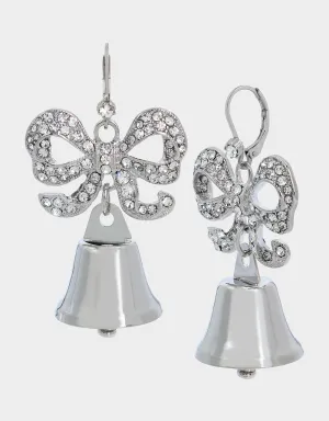 PRENUP BELL EARRINGS CRYSTAL Betsey Johnson