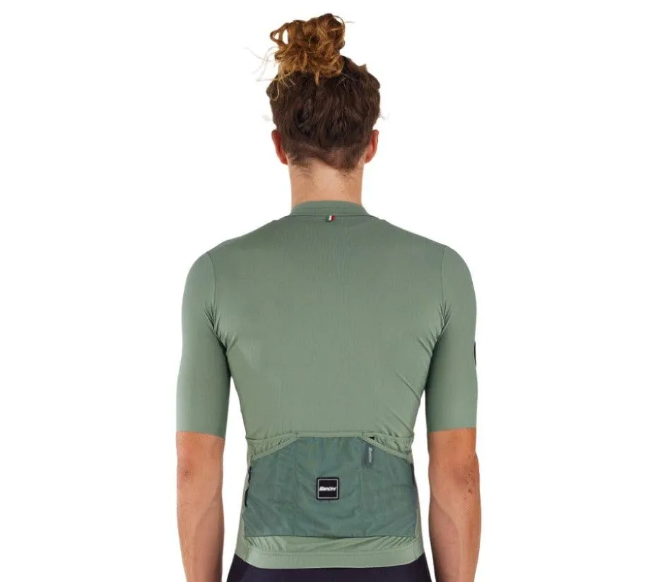 Santini Stone Unisex Cycling Jersey (Green)