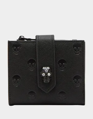 SKULL BOSS BIFOLD WALLET BLACK Betsey Johnson