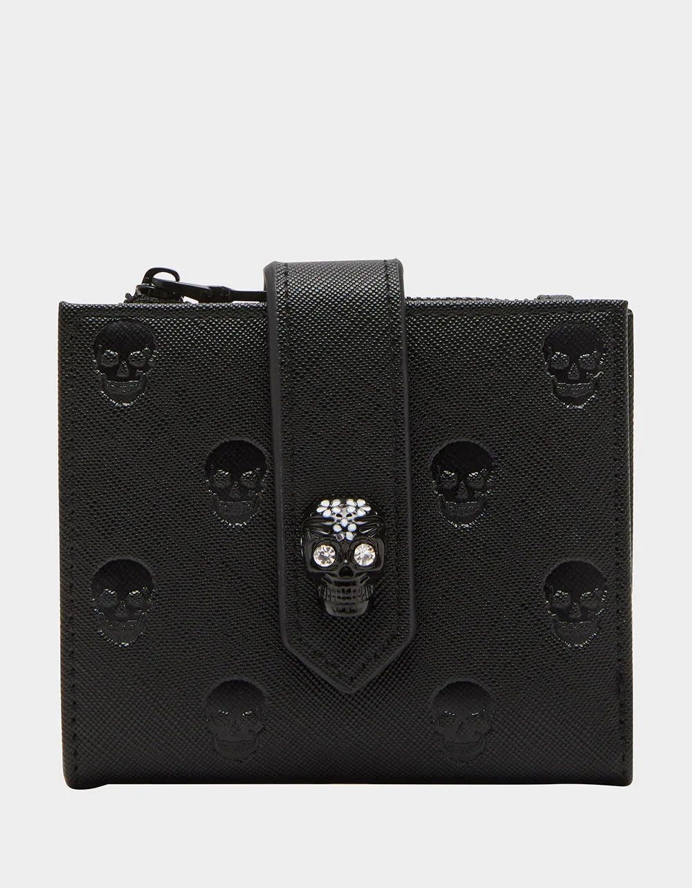SKULL BOSS BIFOLD WALLET BLACK Betsey Johnson